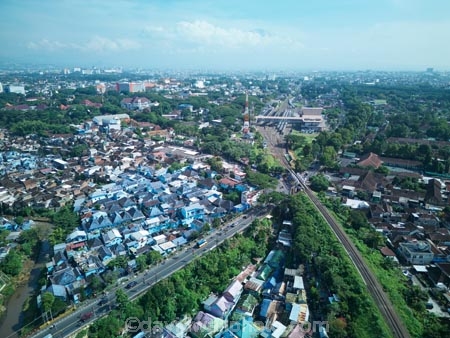 Indonesia;aerial;aerial-photo;aerial-photograph;aerial-photographs;aerial-photography;aerial-photos;aerial-view;aerial-views;aerials;drone-aerial;drone;Malang;Java;East-Java;Indonesia;Kampung-Biru-Arema;Biru-Arema;Colourful-Village;The-Colourful-Village;Colorful-Village;The-Colorful-Village;Jodipan;Kampung-Jodipan;Village-of-Color;Kampung-Tridi;Tridi;Railway-Station;rail-station;rail-stations;railroad;railroads;railway;railway-stations;railways;train-station;train-stations;transport;transportation;infrastructure;railway-line-railway-tracks;The-Blue-Village:-Blue-Village;tourism;travel;Asia;South-East-Asia;Southeast-Asia