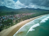 Indonesia;aerial;aerial-photo;aerial-photograph;aerial-photographs;aerial-photography;aerial-photos;aerial-view;aerial-views;aerials;drone-aerial;drone;Java;East-Java;Indonesia;Asia;South-East-Asia;Southeast-Asia;Banyuwangi-Region;Sumberagung;Pancer;Pantai-Lampon;Pancer-Hamlet;Dusun-Pancer;Pantai;Pantai-Pancer;beach;beaches;coast;coastline