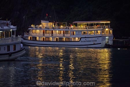 Asia;boat;boats;calm;cruise-boat;cruise-boats;cruising;dusk;evening;Ha-Long-Bay;Halong-Bay;Halong-Phoenix-Boat;Halong-Phoenix-Cruiser-Boat;Halong-Phoenix-Cruiser-Tour-Boat;light;lighting;lights;night;nightfall;North-Vietnam;Northern-Vietnam;placid;Qung-Ninh-Province;Quang-Ninh-Province;quiet;reflected;reflection;reflections;serene;smooth;South-East-Asia;Southeast-Asia;still;tour-boat;tour-boats;tourism;tourist;tourist-boat;tourist-boats;tourists;tranquil;travel-destination;UN-world-heritage-area;UN-world-heritage-site;UNESCO-World-Heritage-area;UNESCO-World-Heritage-Site;united-nations-world-heritage-area;united-nations-world-heritage-site;Vnh-H-Long;Vietnam;Vietnamese;water;world-heritage;world-heritage-area;world-heritage-areas;World-Heritage-Park;World-Heritage-site;World-Heritage-Sites