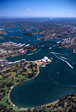 Sydney;Opera;House;Sydney;Harbour;harbor;harbors;harbours;Bridge;bridges;Australia;aerial;architecture;boat;boats;ferry;ferries;wake;aerials;royal-botanic-gardens;royal;botanic;gardens;park
