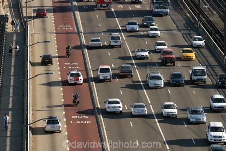 Bradfield;Highway;Approach;Sydney;Harbour;Bridge;Australia;highways;road;roads;traffic;commute;busy;congestion;transport;bridges;commuters;car;cars;taxi;taxis;bus;buses;lane;lanes;transportation