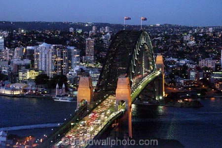 Sydney;Harbour;harbours;harbor;harbors;Bridge;Night;Shangri_La;Hotel;Sydney;Australia;traffic;tail-lights;bridges;light;lights