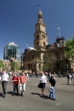 Pedestrian;Crossing;Sydney;Town-Hall;Sydney;Australia;town;hall;pedestrians;historic;historical;clock-tower;clock;tower;cbd;city