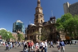 Pedestrian;Crossing;Sydney;Town-Hall;Sydney;Australia;town;hall;pedestrians;historic;historical;clock-tower;clock;tower;cbd;city