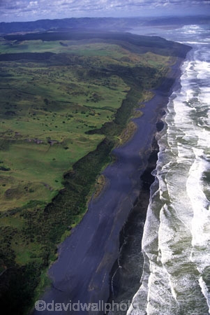 New-Zealand;coast;coastal;coastline;shore;shoreline;beach;beaches;sand;sandy;waves;wave;sea;ocean;Pacific;bay;colour;color;farmland;rural;marine;rugged;aerials
