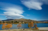 Altocumulus-lenticularis;autuminal;autumn;autumn-colour;autumn-colours;autumnal;blue-skies;blue-sky;Cairnmuir-Ra;Cairnmuir-Range;Central-Otago;cloud;clouds;color;colors;colour;colours;Cornish-Point;Cornish-Pt;Cromwell;deciduous;fall;gold;golden;Kawarau-Arm;lake;Lake-Dunstan;lakes;leaf;leaves;lens_shaped-cloud;lens_shaped-clouds;lenticular-cloud;Lenticular-clouds;N.Z.;New-Zealand;NZ;Otago;S.I.;season;seasonal;seasons;SI;skies;sky;South-Island;Sth-Is;Sth-Is.;tree;trees;yellow