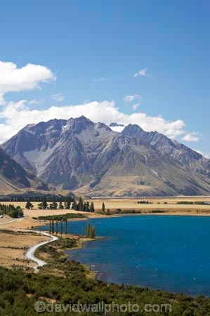 aqua;blue;Canterbury;lake;Lake-Ohau;lakes;Mackenzie-Country;N.Z.;Neumann-Range;New-Zealand;North-Otago;NZ;S.I.;shore;shoreline;SI;South-Canterbury;South-Island;Waitaki-District;water