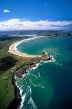 New-Zealand;coast;coastal;coastline;shore;shoreline;beach;beaches;sand;sandy;waves;wave;sea;ocean;Pacific;bay;colour;color;farmland;rural;marine;rugged;Southern-Scenic-Route