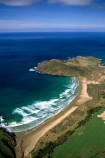 New-Zealand;coast;coastal;coastline;shore;shoreline;beach;beaches;sand;sandy;waves;aerials;wave;sea;ocean;Pacific;bay;colour;color;farmland;rural;marine;rugged;Southern-Scenic-Route