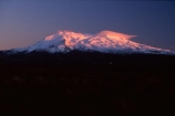cone;ice;middle-earth;mountain;peak;pink;snow;volcanic;volcano;volcanoes