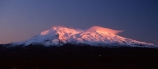 cone;ice;middle-earth;mountain;peak;pink;snow;volcanic;volcano;volcanoes