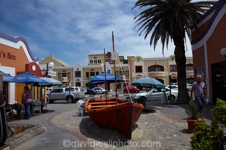 Africa;boat;boats;boutique;boutiques;building;buildings;commerce;commercial;dinghies;dinghy;Namibia;Pedestrian-mall;Pedestrian-malls;retail;retail-store;retailer;retailers;row-boat;row-boats;shop;shopper;shoppers;shopping;shops;Southern-Africa;store;stores;street;street-scene;street-scenes;streets;Swakopmund