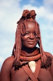 Himba-Woman;Himba;Namibia;Africa;Southern-Africa;tradition;traditional;traditions;culture;cultures;cultural;indigenous;native;jewelery;jewellery;adorn;adornment;adornments;costume;costumes;braid;braids;dreadlock;dreadlocks;braiding;necklace;necklaces;ochre;shell