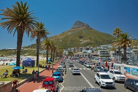 Africa;beach;beaches;Camps-Bay;Cape-Peninsula;Cape-Town;palm;palm-tree;palm-trees;palms;people;person;Republic-of-South-Africa;South-Africa;South-African-Republic;Southern-Africa;summer;traffic;Victoria-Rd;Victoria-Road;Western-Cape;Western-Cape-Province