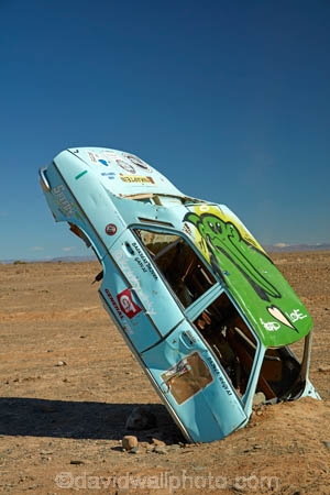 art;artwork;buried-car;Ceres;funny;humour;humourous;Peugeot;Republic-of-South-Africa;South-Africa;South-African-Republic;Southern-Africa;Tankwa-Karoo;Tankwa-Padstal;Western-Cape