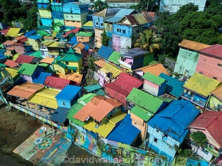 Indonesia;aerial;aerial-photo;aerial-photograph;aerial-photographs;aerial-photography;aerial-photos;aerial-view;aerial-views;aerials;drone-aerial;drone;Malang;Java;East-Java;Indonesia;Brantas-River;Roof;roofs;rooves;Kampung-Warna-Warni;Kampung;Warna-Warni;Kampung-Warna_Warni;Warna_Warni;tourism;travel;Asia;South-East-Asia;Southeast-Asia