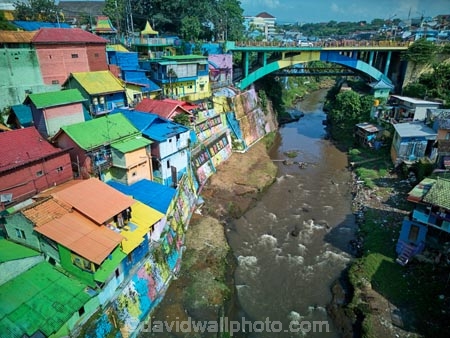 Indonesia;aerial;aerial-photo;aerial-photograph;aerial-photographs;aerial-photography;aerial-photos;aerial-view;aerial-views;aerials;drone-aerial;drone;Malang;Java;East-Java;Indonesia;Brantas-River;Roof;roofs;rooves;Kampung-Warna-Warni;Kampung;Warna-Warni;Kampung-Warna_Warni;Warna_Warni;road-bridge;road-bridges;traffic-bridge;traffic-bridges;tourism;travel;Asia;South-East-Asia;Southeast-Asia