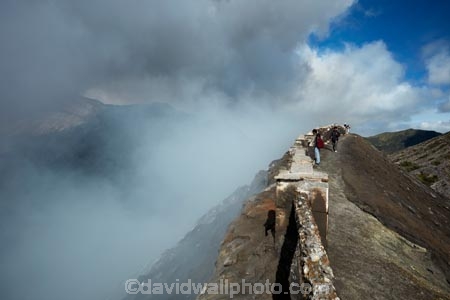 Java;Indonesia;Asia;South-East-Asia;Southeast-Asia;Mt-Bromo;Gunung-Bromo;Bromo;Mount-Bromo;steam;steaming;smoke;smoking;tourist;tourists;tourism;people;cinder-cone;scoria-cone;crater;craters;volcanic-crater;volcanic-craters;crater-rim;danger;adventure;adventure-tourism;East-Java