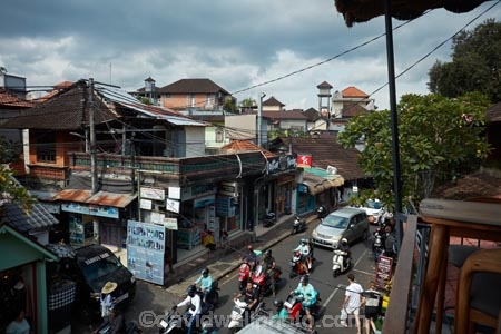 Bali;Indonesia;Southeast-Asia;Asia;Ubud;Jl-Dewisita;street;street-scene;scooter;scooters;motorbike;motorbikes;bike;bikes;traffic;streets