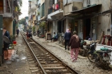 alley;alleys;alleyway;alleyways;apartments;Asia;Asian;back-street;back-streets;backstreet;backstreets;Hanoi;house;houses;housing;lane;lanes;laneway;laneways;people;person;poor;poverty;rail-line;rail-lines;rail-track;rail-tracks;railroad;railroads;railway;railway-line;railway-lines;railway-track;railway-tracks;railways;South-East-Asia;Southeast-Asia;street;street-scene;street-scenes;streets;track;tracks;train-track;train-tracks;transport;transportation;Vietnam;Vietnamese
