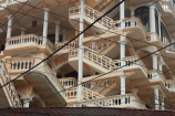 architecture;Asia;ballustrade;ballustrades;Ninh-Binh;Ninh-Bình-province;Ninh-Hai;Northern-Vietnam;power-wires;South-East-Asia;Southeast-Asia;stair-stairs;stairway;stairways;Van-Lam-Village;Vietnam;Vietnamese;wire;wires