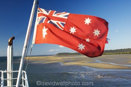 australasia;Australia;australian;Australian-Red-Ensign;blow;blowing;cruise;ferries;ferry;Flag;flags;flutter;Fraser-Island;great-sandy-n.p.;great-sandy-national-park;great-sandy-np;icon;icons;Maritime;maritime-flag;Queensland;red-ensign;star;stars;symbol;symbols;union-jack;wind;windy