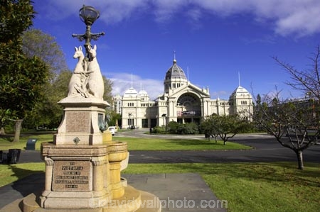 1879;architectural;architecture;australasian;Australia;australian;building;buildings;carlton-gardens;exhibition-building;historic;historical;history;kangaroo;kangaroo-statue;kangaroos;Melbourne;old;royal-exhibition-building;statue;statues;Victoria;victoria-statue