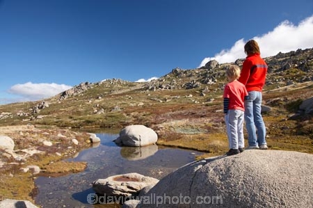 alpine;Australia;boulder;boulders;boy;boys;child;children;families;family;hike;hiker;hikers;hiking;kid;kids;Kosciuszko-N.P.;Kosciuszko-National-Park;Kosciuszko-NP;Kosciuszko-Walk;little-boy;mother;mothers;mountain-stream;mountain-streams;mountains;N.S.W.;New-South-Wales;North-Rams-Head;NSW;people;person;pond;ponds;pool;pools;Rams-Head-Range;rock;rocks;rocky;small-boys;Small-Mountain-Tarn;Snowy-Mountains;Snowy-Mountains-Drive;South-New-South-Wales;Southern-New-South-Wales;tramp;tramper;trampers;tramping;trek;treker;trekers;treking;trekker;trekkers;trekking;walk;walker;walkers;walking
