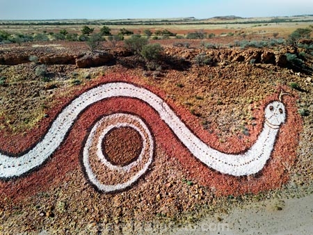aerial;aerial-image;aerial-photo;aerial-photograph;aerial-photography;aerial-view;aerials;Drone;Drones;drone-aerial;Queensland;Australia;Australian;outback;outback-Australia;Qld;Betoota;desert;deserts;Dreamtime-Serpent;serpent;snake;snakes;scylpture;art-work;art-works;artwork;art;sculptures;Diamantina-Shire;Wangkangurru;Yarluyandi;Aboriginal