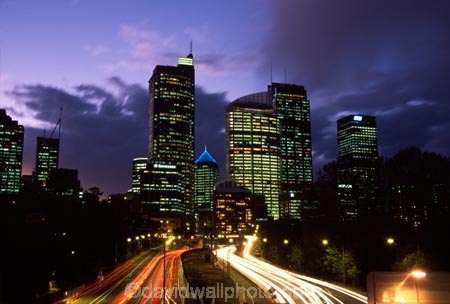 Sydney;Australia;dusk;night;light;lights;motorway;motorways;car;cars;traffic;transport;transportation;commute;commuters;highway;highways;road;roads;roading;dusk;night;twilight;office;offices;skyscraper;skyscrapers;tail-lights;tail_lights;long-exposure;light-trails