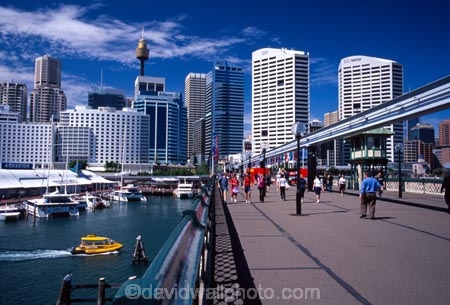 mono;rail;flag;flags;pedestrian;tourist;tourists;tourism;train;trains;commuter;commute;modern;bridges;harbor;harbours;harbors;future;futuristic;Monorail;Pyrmont;Bridge;Darling;Harbour;Sydney;Australia