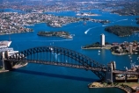 Sydney;Opera;House;Harbour;harbor;harbors;harbours;aerials;Bridge;bridges;Australia;aerial;architecture;boat;boats;ferry;ferries;wake