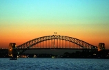 Australia;Sydney;harbour;bridge;Australian;Dusk;bridges-;harbor;harbour;harbours;harbors;twilight;sunset;ferry
