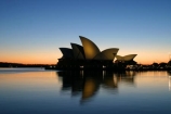 sydney;australia;harbor;harbors;harbours;harbours;sunrise;silhouette;icon;symbol;orange;landmark;landmarks;sunrise;opera;house;opera-house