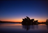 sydney;australia;harbor;harbors;harbours;harbours;sunrise;dawn;silhouette;icon;icons;landmark;landmarks;symbol;orange;opera-house;opera;house;water;lamps;lamp;light;lights