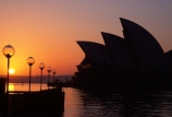 sydney;australia;harbor;harbors;harbours;harbours;sunrise;dawn;silhouette;icon;icons;landmark;landmarks;symbol;orange;opera-house;opera;house;water;lamps;lamp;light;lights