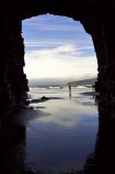 beach;beaches;Cathedral-Cave;cathedral-caves;catlins;Catlins-Coast;cave;cavern;caverns;cavers;caves;caving;coast;coastal;coastline;explore;explorers;exploring;geological;geology;grotto;grottos;New-Zealand;people;person;reflection;reflections;rock-formation;rock-formations;sand;sandy;scenic;shore;shoreline;South-Island;south-otago;southland;stone
