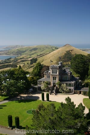 aerial;aerials;dunedin;castle;larnach;larnachs;larnachs;harbour;channel;grounds;landscape;reflection;historic;historical;otago-peninsula;architecture;castles;sea;ocean;pacific