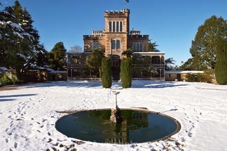 building;buildings;castle;castles;cold;Dunedin;fountain;fountains;freezing;historic;historical;history;Larnach-Castle;larnachs-castle;larnachs-castle;manor;New-Zealand;old;otago-peninslar;Otago-Peninsula;pond;ponds;season;seasonal;seasons;snow;snowy;South-Island;white;winter