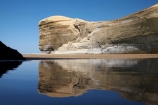bluff;bluffs;calm;cliff;cliffs;coast;coastal;coastal-erosion;coastline;coastlines;coasts;Dunedin;N.Z.;New-Zealand;NZ;ocean;oceans;Otago;Pacific-Ocean;placid;quiet;reflection;reflections;S.I.;sandstone;sea;sea-cliff;sea-cliffs;seas;serene;shore;shoreline;shorelines;shores;SI;smooth;South-Is;South-Is.;South-Island;still;tranquil;Tunnel-Beach;water