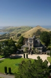 aerial;aerials;dunedin;castle;larnach;larnachs;larnachs;harbour;channel;grounds;landscape;reflection;historic;historical;otago-peninsula;architecture;castles;sea;ocean;pacific