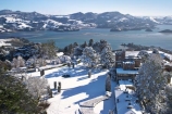 aerial;aerials;building;buildings;castle;castles;cold;Dunedin;freezing;historic;historical;history;Larnach-Castle;larnachs-castle;larnachs-castle;manor;New-Zealand;old;otago-harbor;otago-harbour;otago-peninslar;Otago-Peninsula;sea;season;seasonal;seasons;snow;snowy;South-Island;white;winter
