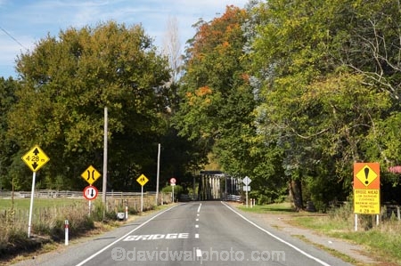 bridge;bridges;country;countryside;driving;Hawkes-Bay;Mangaone-River;N.I.;N.Z.;New-Zealand;NI;North-Island;NZ;one-lane-bridge;one-lane-bridges;Rissington;road;road-sign;road-signs;roads;rural;sign;signs;single-lane-bridge;single-lane-bridges;transport;transportation;travel;traveling;travelling;warning-sign;warning-signs
