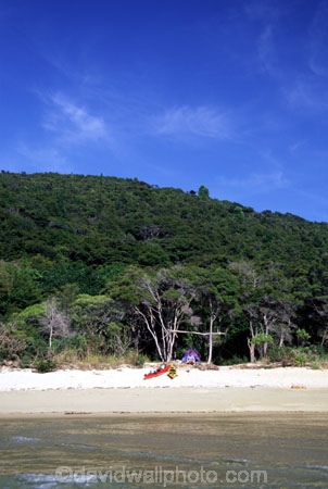 coast;coastal;coastline;shore;shoreline;shore-line;coast-line;sea;water;inlet;lagoon;inlets;kayaks;kayaking;bush;camp;campsite;camping;person;people;tranquil;tranquility;peaceful;peace;peacefulness;beach;beaches;sand;colour;colours;color;colors;aqua