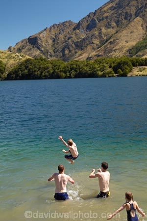 hot;lake;lakes;Moke-Lake;Moonlight-Track;N.Z.;New-Zealand;NZ;Otago;play;playing;Queenstown;S.I.;SI;South-Is.;South-Island;Southern-Lakes;Southern-Lakes-District;Southern-Lakes-Region;summer;swim;swimmers;swimming