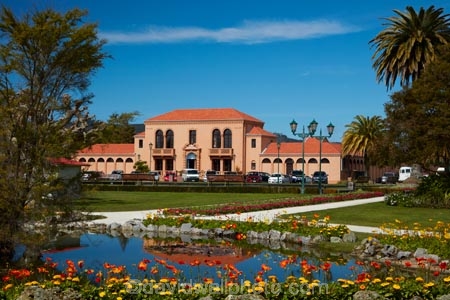 architecture;bath-house;Bay-of-Plenty-Region;bloom;blooming;blooms;Blue-Bath;Blue-Baths;building;buildings;floral;flower;flower-bed;flower-beds;flower-garden;flower-gardens;flowers;garden;gardens;Government-Gardens;heritage;historic;historic-building;historic-buildings;historical;historical-building;historical-buildings;history;N.I.;N.Z.;New-Zealand;NI;North-Is;North-Island;Nth-Is;NZ;old;orange;orange-flowers;park;parks;pond;ponds;public-flower-garden;public-garden;public-gardens;reflection;reflections;Rotorua;Spanish-mission-style;Spanish-mission_style-bath-house;tradition;traditional