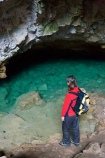 cave;caves;clear;green;holiday;holidaying;holidays;jade;N.I.;N.Z.;New-Zealand;NI;North-Island;NZ;pool;pools;Ruatapu-Cave;spring;subterranean;tourism;tourist;tourists;travel;traveling;travelling;underground;vacation;vacationing;vacations;water