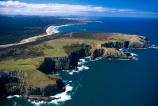 aerials;bay;beach;beaches;cliff;coast;coastal;coastline;color;colour;marine;New-Zealand;ocean;Pacific;rugged;sand;sandy;sea;shore;shoreline;Southern-Scenic-Route;wave;waves