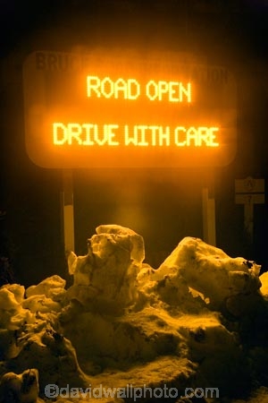 Bruce-Road;central-plateau;cold;drive-with-care;driving;dusk;evening;freeze;freezing;lcd;lcds;Mt-Ruapehu;N.I.;N.Z.;New-Zealand;NI;night;night-time;North-Island;NZ;open-road;open-roads;road;road-open;roads;ruapehu-district;season;seasonal;seasons;sign;signs;snow;snowing;snowy;transport;transportation;travel;traveling;travelling;twilight;volcanic-plateau;white;winter;wintery