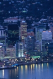 wellington;harbors;harbours;harbor;harbour;waterfront;port;nicholson;skyline;sky-scrapers;offices;office;skyscraper;skyscrapers;sky-scraper;blocks;highrise;cbd;central;business;district;water;ships;night;reflections;reflection;lights;vibrant;vibrancy;night_life;nightlife;night-life
